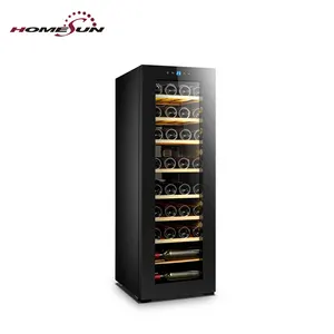 Coletores de vinho compressor de alta zona dupla, venda, refrigerador de vinho preto, geladeira, JC-105
