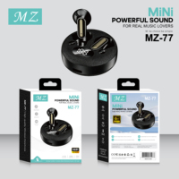 Écouteurs TWS semi intra-auriculaires OEM MZ77 avec double micro ENC 6.0, affichage LED 48H, basses profondes stéréo, personnalisation de marque, vente en gros usine