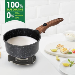 Ensemble de casseroles et poêles à induction avec poignée amovible - Ensemble de 10 ustensiles de cuisine antiadhésifs, ustensiles de cuisine empilables en granit noir pour camping-car - Product Image 2