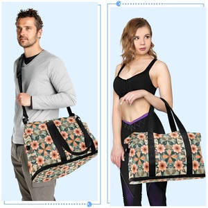 Hawaiian Lifestyle Custom Anthurium Flower Design Travel Foldable Bags Lightweight Large Sport Duffel Bag With Makeup Pouch - Product Image 5