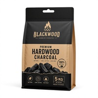 Sac d'emballage en papier kraft premium pour charbon de bois, pochette refermable à fond plat, imprimé sur mesure pour le stockage du bois de chauffage, du charbon de bois et des briquettes de bois pour barbecue