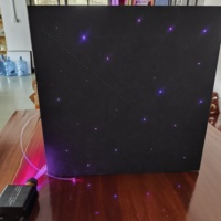 Panneau de plafond en fibre optique ciel étoilé de 600 mm en fibre de polyester avec effet scintillant, simulant un véritable ciel étoilé pour le plafond de cinéma