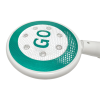 Nouvel arrivage de panneau de signalisation rechargeable double face avec panneau de signalisation clignotant avec panneau d'arrêt de type batterie PE