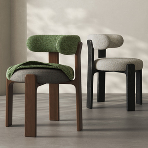 Sedia Nordica <span class=keywords><strong>di</strong></span> Lusso in <span class=keywords><strong>Legno</strong></span> Massello Stile Mid-Century Moderno <span class=keywords><strong>per</strong></span> Sala da Pranzo, Hotel, <span class=keywords><strong>Cucina</strong></span>, 4/6/8 Posti, Design <span class=keywords><strong>di</strong></span> Alta Gamma in Velluto Beige - Product Image 1