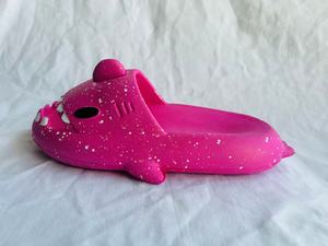 H008 Pantofole con stampa animalier rosso rosa, fodera in peluche EVA, punta aperta, per tutte le stagioni, scarpe da donna, taglia 36 37 38 39 - Product Image 6