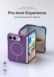 Coque de luxe magnétique à chargement sans fil avec protection intégrale 360° et protection d'objectif en verre Corning antichoc pour - Product Image 5