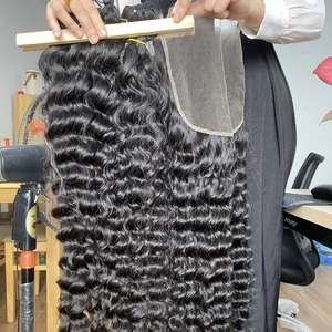 ผู้จำหน่ายผมแท้แบบดิบ ผมแท้เวียดนามแบบเป็นมัด 2x6 5x5 hd Lace Closure สีธรรมชาติ สำหรับทั้งศีรษะ ราคาขายส่ง - Product Image 2