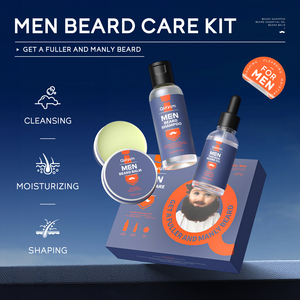Coffret cadeau personnalisé QUIYUM Factory, huile et baume pour barbe aux ingrédients doux, kit de soin de la barbe pour homme. - Product Image 3