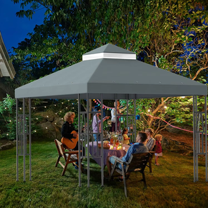 Custom Universal 12x12 Square Folding <b>Gazebo</b> Canopy-Portable Waterproof Large Patio Replacement <b>Cover</b> <b>for</b> Outdoor - Product Image 5