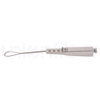 ODWAC-24 Collier de tension en acier inoxydable pour câble de branchement FTTH, fixation d'ancrage métallique pour suspension de câble optique aérien