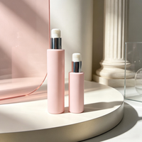 Bouteille cosmétique personnalisée en PET couleur sur mesure 30-300ml, contenant cosmétique personnalisé, flacon pompe cylindrique pour huile capillaire, lotion et huiles essentielles
