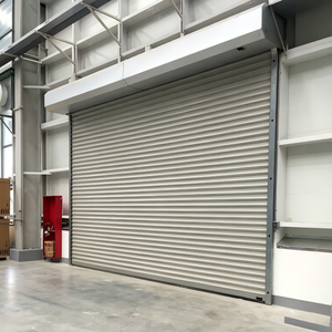 Porte à enroulement industrielle en aluminium robuste, haute sécurité, automatique, électrique, pour entrepôt - Product Image 1