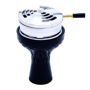 Hookah Đầu Silicone Bọc Than Shisha Sáu Lỗ Và Bát Hookah Shisha Bằng Thép Không Gỉ Bát Đựng Than Hookah Đức - Product Image 2