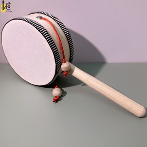 Percussion 2025 mars <span class=keywords><strong>achat</strong></span> <span class=keywords><strong>Instrument</strong></span> de <span class=keywords><strong>musique</strong></span> à main 10 CM 4 pouces Mini hochet tambour jouet prix pour enfants fête - Product Image 4