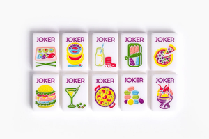 ชุดไพ่นกกระจอกอะคริลิคสีขาวนมหรูหรา แบบชั้นเดียว รูปทรงสี่เหลี่ยม ลายสร้างสรรค์ ไพ่นกกระจอกอเมริกัน รุ่นอเมริกาน่าไลน์ - Product Image 5