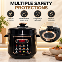 Autocuiseur Électrique Multifonctionnel 14-en-1 Antiadhésif 6L 220V 1000W pour Usage Domestique – Approvisionnement Direct Usine