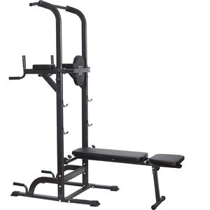 Équipement <span class=keywords><strong>de</strong></span> gymnastique en gros d'usine Dip Station Dip bar barres parallèles Power Tower avec <span class=keywords><strong>banc</strong></span> <span class=keywords><strong>de</strong></span> musculation - Product Image 1