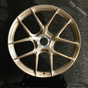 Jantes forgées de style Fi-R personnalisées de qualité supérieure, à blocage central, concaves profondes, dorées, pour <span class=keywords><strong>Porsche</strong></span> 911 992 991 <span class=keywords><strong>997</strong></span> 987 GTS Turbo S <span class=keywords><strong>GT3</strong></span> <span class=keywords><strong>RS</strong></span> - Product Image 5