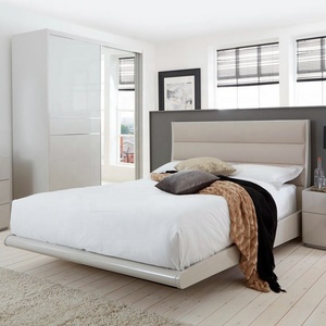 NOVA Modern Beige 2 Sliding Door <strong>Wardrobe</strong> <strong>Single</strong> <strong>Wardrobe</strong> Gloss Painting Bedroom <strong>Wardrobes</strong> With Mirror - Product Image 4