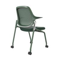 Chaise de bureau exécutive pliable de style moderne avec roulettes silencieuses, chaise de conférence, chaise d'école, chaise d'appartement