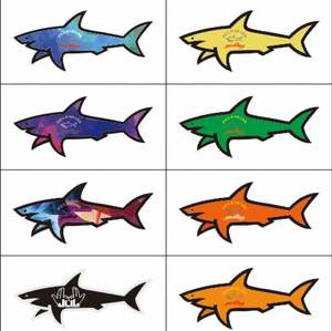 Nuevo Adhesivo Decorativo 3D Personalizado con Diseño de Tiburón, Resistente al Agua y a los Rayos UV, para Decoraciones DIY con Temática de Paul Shark - Product Image 2