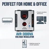 Stabilisateur de tension USB à affichage LED 1500VA monophasé statique AC pour l'utilisation de l'électricité en Afrique
