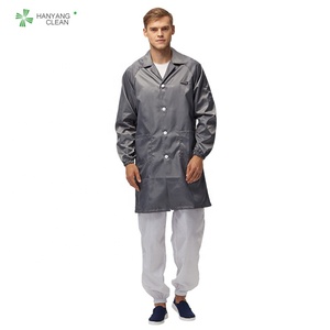 H-1104 unisexe antistatique ESDD pardessus salle blanche travail Polyester Smock unisexe vêtements de sécurité - Product Image 3