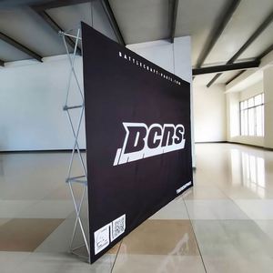 Support d'affichage numérique portable en alliage d'aluminium à mailles, 3x3m, avec logo d'entreprise personnalisé, installation rapide en 30 minutes, style moderne - Product Image 1