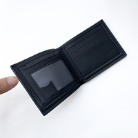 Grosir langsung dari Cina PU kulit pria dompet dengan fitur RFID anti-maling terbuka penutupan pola benang harga murah