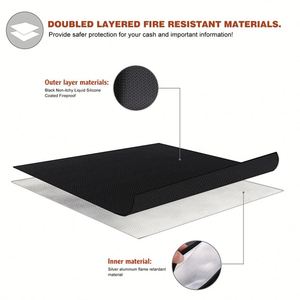 Fire and Water Resistant Office Documet <b>Bag</b> File Collection <b>Bag</b> Safe <b>Document</b> Storage <b>Bag</b> Hot Selling - Product Image 6
