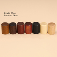 Varias formas Perfume Tapa de madera Rectángulo negro Tapa de botella de madera Cilindro Tapa de perfume de Bambú