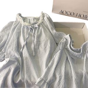 <span class=keywords><strong>Pigiama</strong></span> da <span class=keywords><strong>Donna</strong></span> 100% Poliestere, Set Camicia da Notte a Maniche Lunghe per Inverno Autunno Primavera Estate, Taglia <span class=keywords><strong>XS</strong></span>, Morbido e Liscio in Maglia - Product Image 1