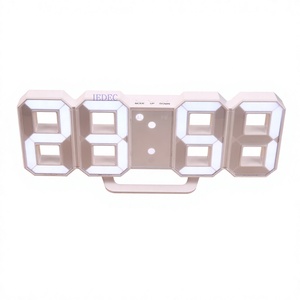 Réveil LED, horloge de table de bureau, montre numérique, horloge murale LED, affichage 24 heures, horloge de bureau 3D murale M571 - Product Image 2