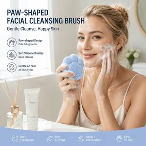 Brosses de bain pour bébé en silicone souple en forme de patte LEDUN en gros, exfoliant visage pour un nettoyage en profondeur et une relaxation optimale - Product Image 1