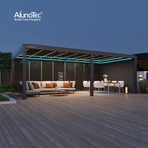 Sistema de Techo Bioclimático para Pérgola de Exterior Motorizada AlunoTec Pergo-Lite, Gazebo de Aluminio para Jardín, Eléctrico, Impermeable y con Sombra Metálica - Product Image 5