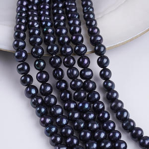 Perlas de Agua Dulce Naturales de Zhuji, 9-10 mm, Blancas/Casi Redondas, para Bisutería DIY - Product Image 5