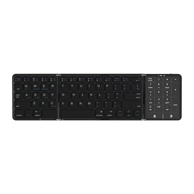 Cross-border Bestseller Wireless Foldable 101-Key Touchpad Keyboard for Mobile Phones Tablets 70% Foldable for Touch