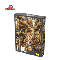 Puzzle éducatif en papier haute densité personnalisé, 500-1000 pièces, écologique, avec boîte cadeau, pour les 14 ans et plus