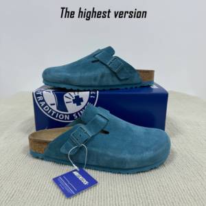 Mules orthopédiques en cuir véritable avec semelle en liège et soutien de la voûte plantaire, légères, à bout carré, design inspiré des <span class=keywords><strong>Birkenstock</strong></span>, personnalisables OEM - Product Image 4