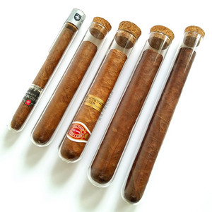 Tubos de Vidrio para Cigarros Tianjing con Tapones de Corcho Transparentes, Paquete de 10 para Almacenamiento y Exhibición - Product Image 5