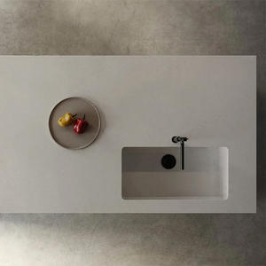 ODM OEM - Encimera de Cocina Personalizada de Piedra Artificial Blanca Pulida Moderna 4056 Frech Beige, para Uso en Hoteles, Ecológica, 5 Años de Garantía - Product Image 4