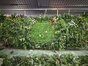 Decoratieve kunstplantenwand voor kantoor en hotel, hoge simulatie, brandvertragend, altijdgroen kunstgroen haag - Product Image 5