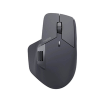 Souris sans fil multi-appareils Rapoo MT760, trois modes, 11 boutons programmables, 4K DPI, rétroéclairage LED pour jeux, ergonomique, rechargeable