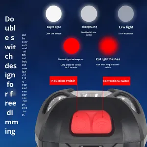 Siêu sáng & ánh sáng mạnh mẽ 2 chuyển đổi 3 * AAA pin khô hoạt động Led Đèn Pha với ánh sáng màu đỏ - Product Image 4