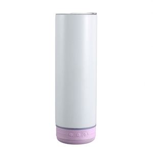 FocStainless Steel Vacuum Insulated Speaker Tumbler 20oz Straight <b>Cup</b> <b>with</b> Lid and <b>Straw</b> for Outdoor Use - Product Image 4
