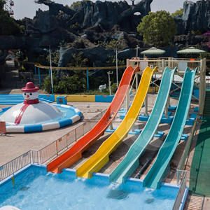 Piscine arc-en-ciel ouvert, combinaison de vitesse, diapositives d'eau en fibre de verre pour <span class=keywords><strong>parc</strong></span> aquatique, images de jeu - Product Image 3