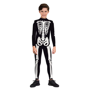 Costumi di Halloween per Bambini, Personaggi <span class=keywords><strong>Scheletro</strong></span> e Fantasma Fluorescenti, Tuta Intera per Spettacoli e Feste - Product Image 4
