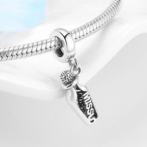 <span class=keywords><strong>Real</strong></span> 925 plata esterlina <span class=keywords><strong>sirena</strong></span> con peces de Océano Azul esmalte encantos pulseras de joyería haciendo Dropshipping. Exclusivo. - Product Image 6