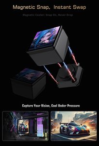 Lovingocool Bộ tản nhiệt làm mát bằng chất lỏng CPU 240/360mm tiên tiến Màn hình hiển thị tạm thời 4 inch tự làm tản nhiệt làm mát bằng nước máy tính video - Product Image 2