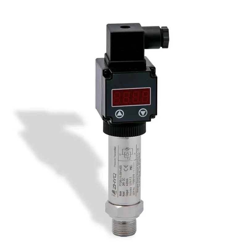 LED 4-20mA Digital Display OEM Available Piezoelectric Pressure Sensor for Water Air